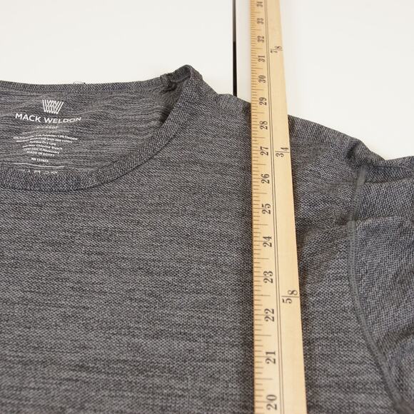 Mack Weldon Airknitx Long Sleeve Heather Gray Performance Shirt Mens Sz XL - Picture 4 of 6